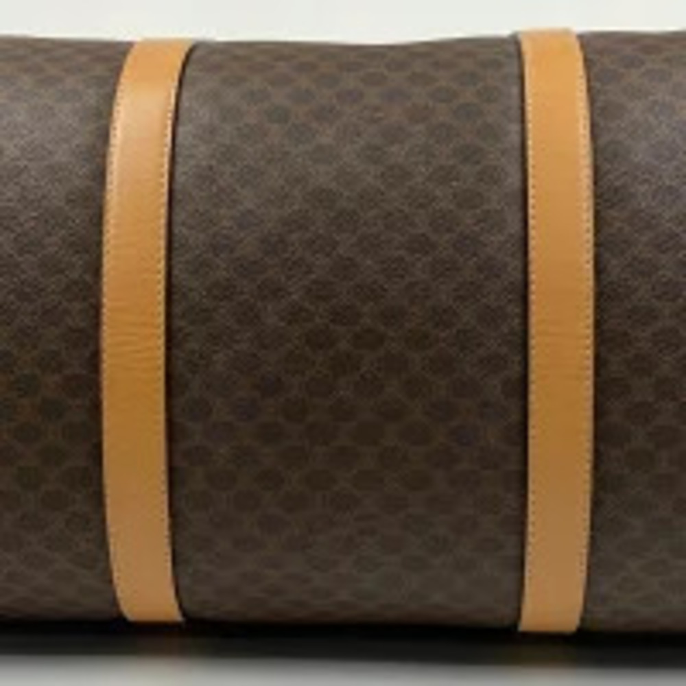 Celine handbag bag canvas Macadam brown Boston